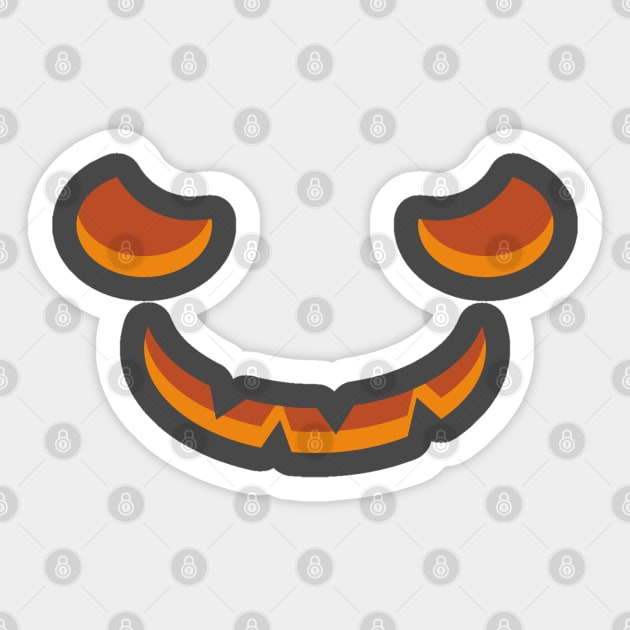 Pumpkin face. Sticker by lakokakr